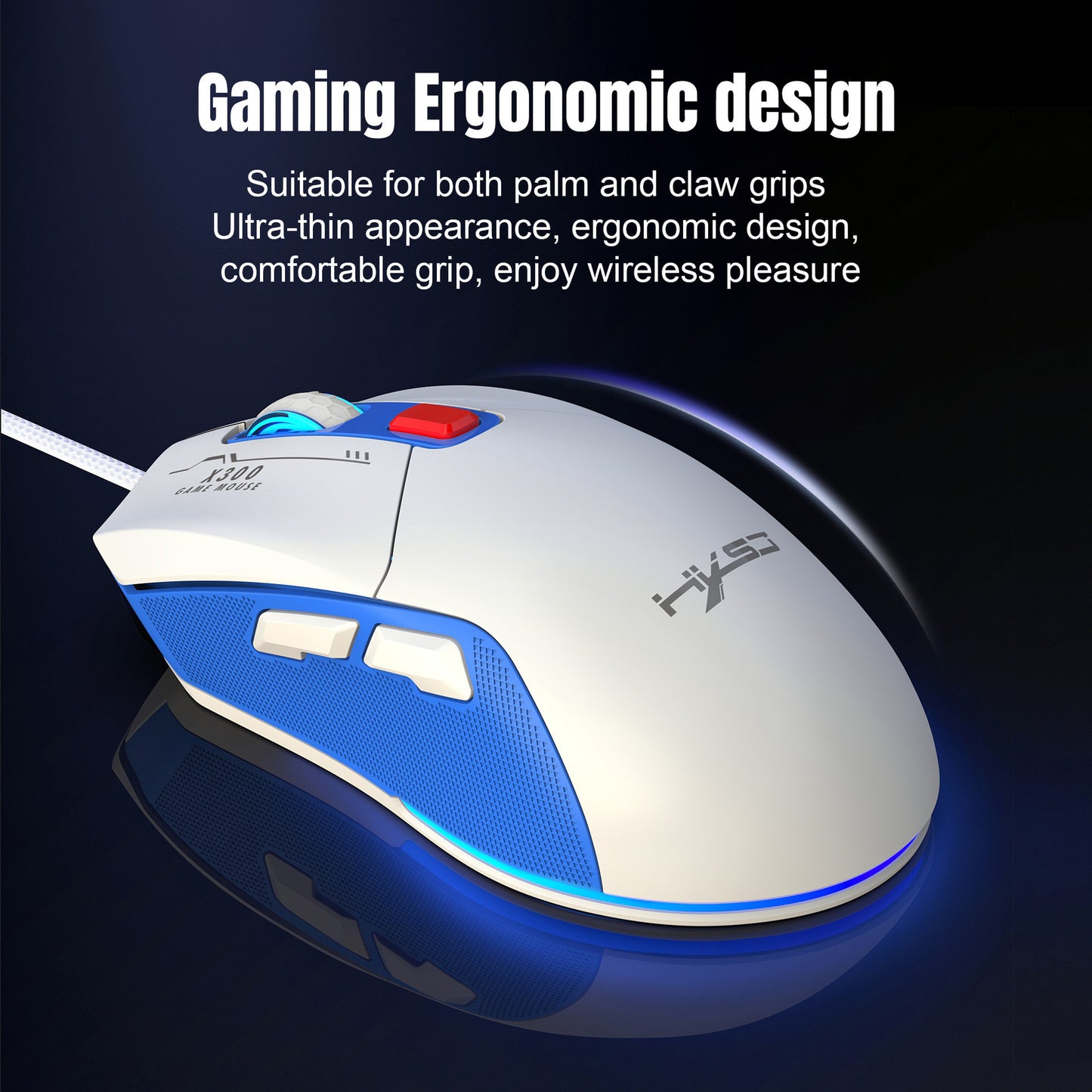 Hollow Out Wired E-sports MOUSE RGB Luminous Lightweight