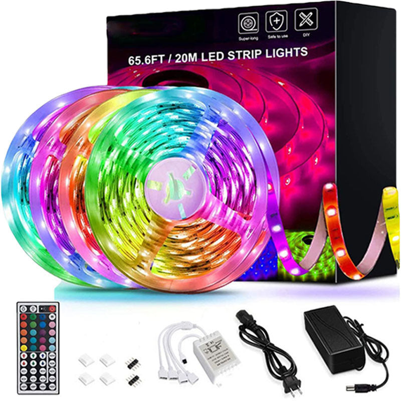 LED Strip Lights Lamp 5050 RGB Flexible Tape Diode 5M Controller Room Décor