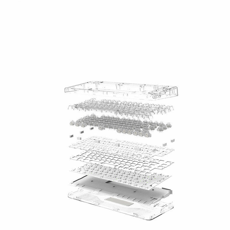 Bluetooth Wireless Transparent Gaming Mechanical Keyboard