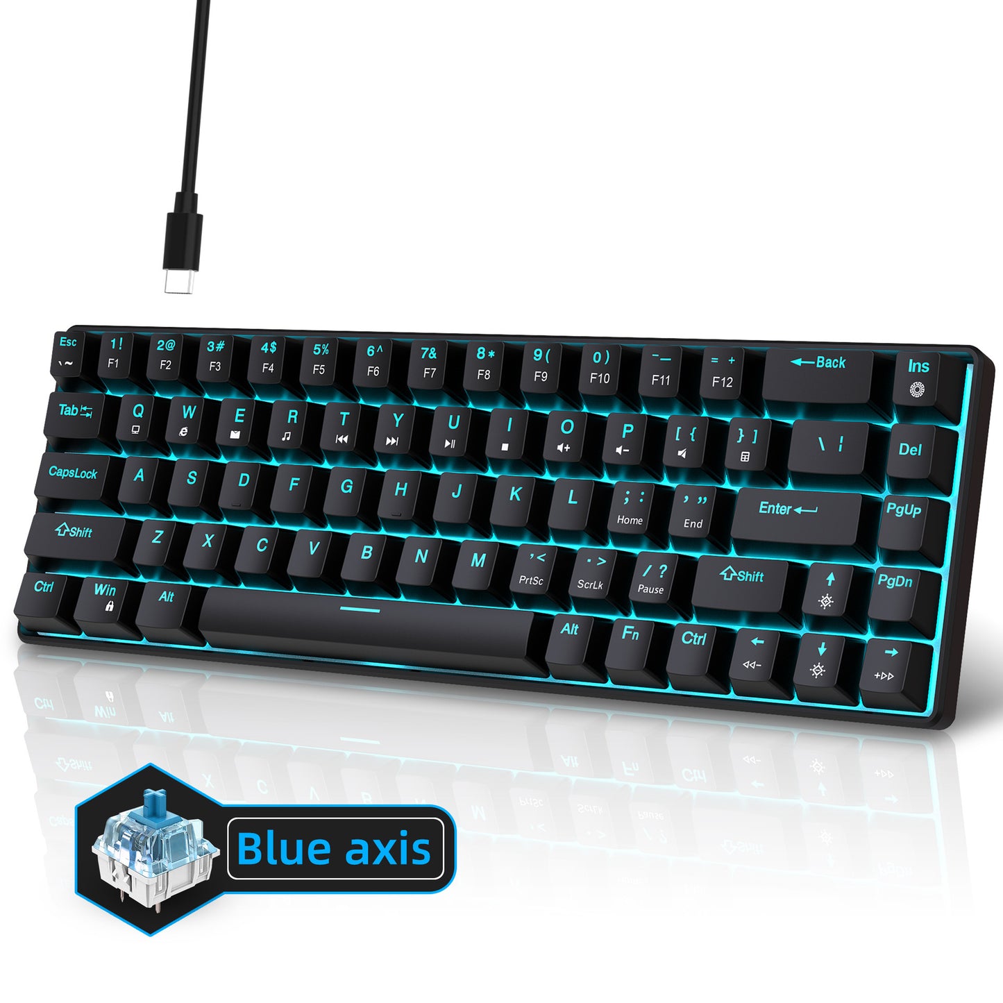 Mechanical Gaming Keyboard Double Injection